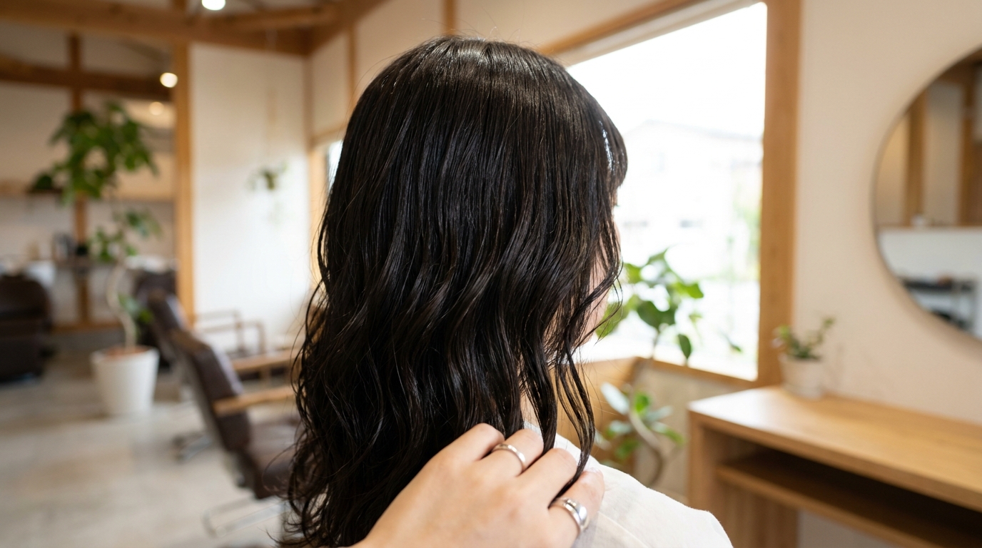 エアコン乾燥による髪のパサつき対策イメージ
