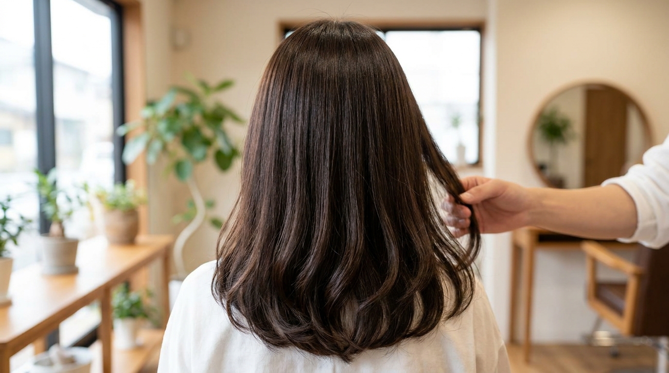 年末に向けてまとまりのあるストレートヘア